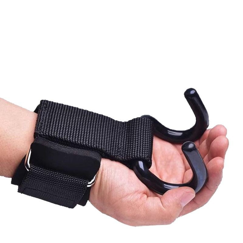 【F】2Pcs Weight Lifting Hooks H - Wrist Wraps Weightlifting Support recension och pris
