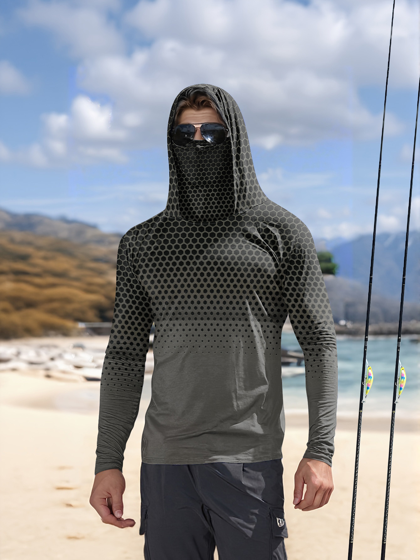 Men Summer UPF50+ Fishing Hood - Fishing recension och pris